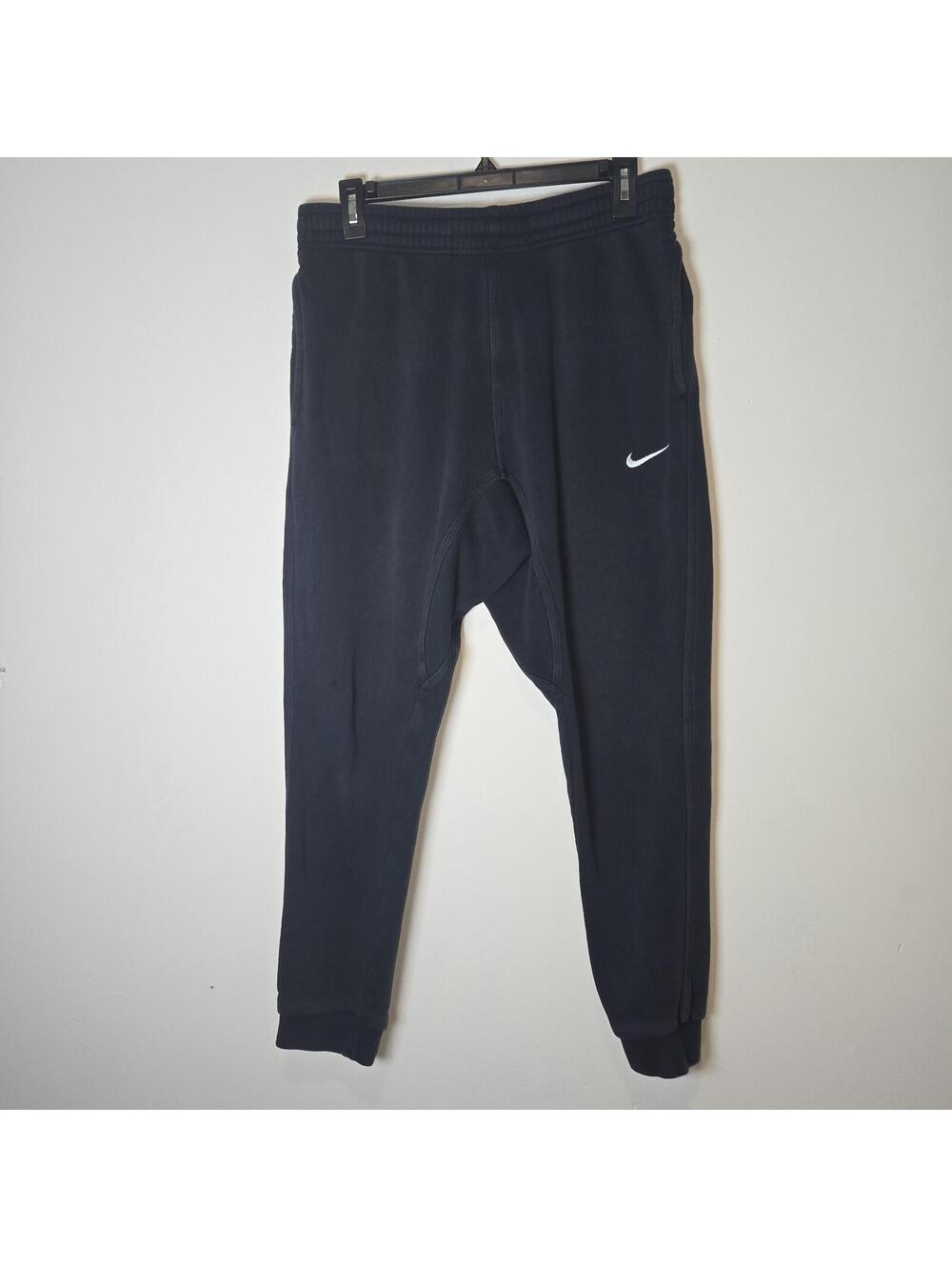 Nike Fleece Jogger Blue Pants Mens sz M Taper Leg  Just Do It READ